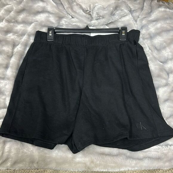 Calvin Klein Jeans High Waist Oversized Mid-Length Shorts Size L - Picture 2 of 3